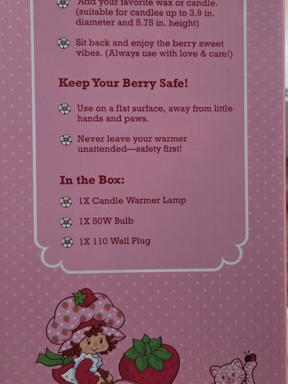 Strawberry Shortcake Candle Warmer Lamp
